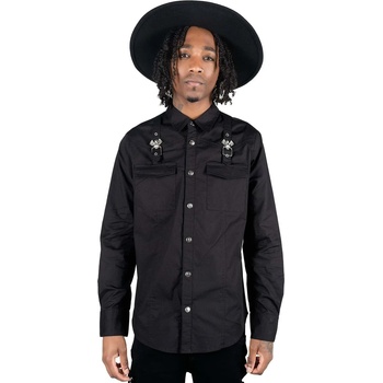 Image 1 of KILLSTAR мъжка риза KILLSTAR - Vladimir - Черен - KSRA003486