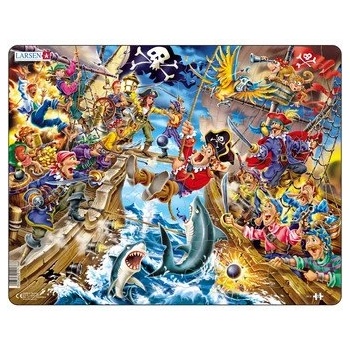 Image 1 of Larsen - Пъзел: Детски - "Пирати" - 39 части, голям