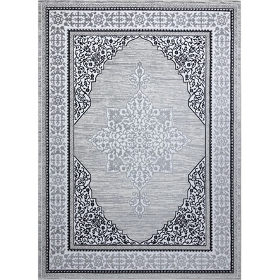 Dywany Łuszczów Gloss 8490 52 Ornament ivory / grey Šedá