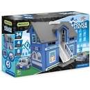 WADER Play House - Policejní stanice plast + 3ks auta + 1ks helikoptéra