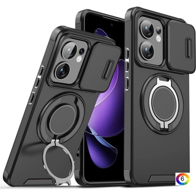 OPPO Reno13 F 4G / 5G Sliding Camshield Удароустойчив Ring Holder Калъф и Протектор