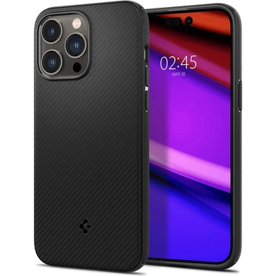 Spigen Mag Armor Case - силиконов (TPU) калъф с висока степен на защита с MagSafe за iPhone 14 Pro Max (черен)