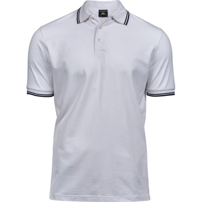 TeeJays polokošile TJ 1407 elastická krátký rukáv pánská COT-18140790802 bílá navy