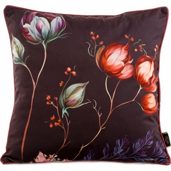 Takoy PREMIUM obojstranná z mäkkého zamatu s motívom kvetov a lemovkou po okrajoch-HF-457995 45 x 45 cm