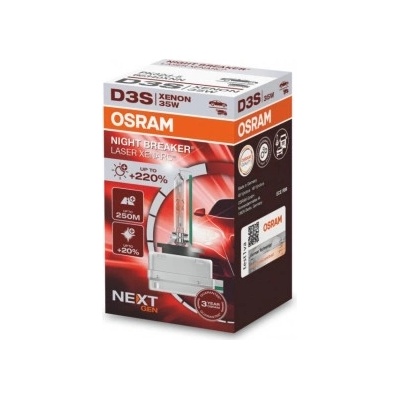 OSRAM XENONOVÉ VÝBOJKY XENARC NIGHT BREAKER LASER +220% D3S 66340XNN