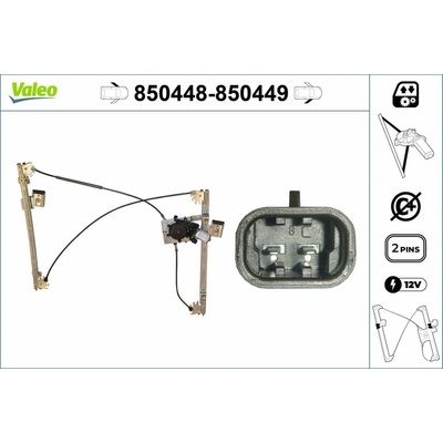 Mechanizmus zdvíhania okna VALEO 850449
