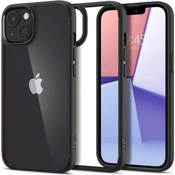 Spigen Ultra Hybrid Case - хибриден кейс с висока степен на защита за iPhone 13 mini (черен-прозрачен)