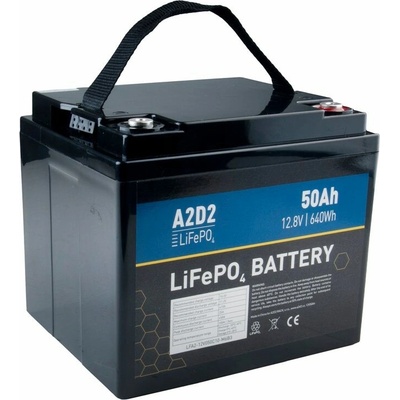 A2D2 LiFePO4 12,8V 50Ah M6