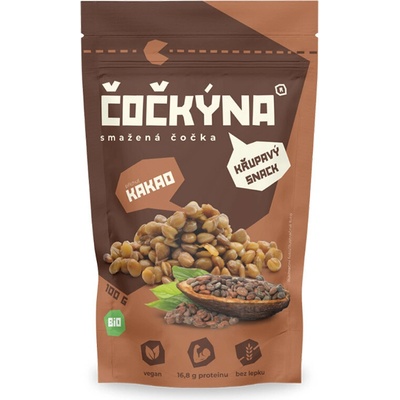 Čočkýna Smažená Čočka Bio kakao 100 g