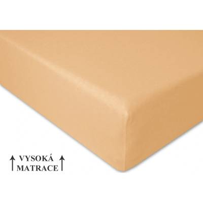 Brotex Jersey prostěradlo Exclusive pískové 100x200