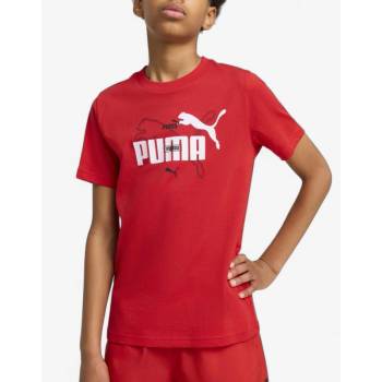 PUMA Essentials+ Logo Lab Summer Tee Red