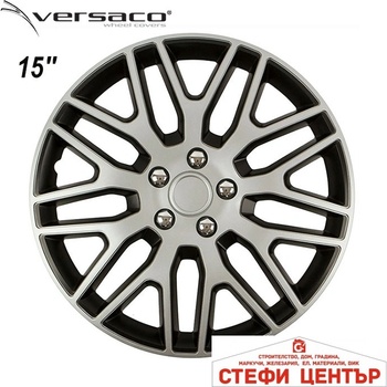 Image 1 of Versaco Тасове за джанти 15'' Versaco Dakar NC Silver/Black (56185)