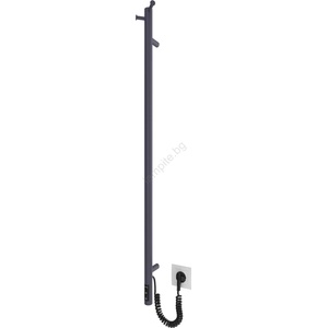 Mario Radiators Радиатор за баня RAY 25W/230V 110x30 cm IP44 неръждаема стомана/антрацит (MR0046)