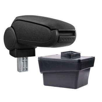 Pro. tec Подлакътник Škoda OCTAVIA 3, черен, текстилно покритие