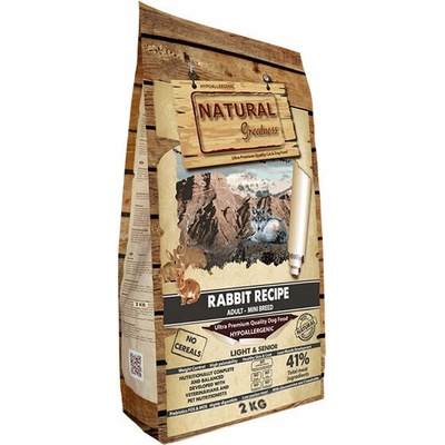 Natural Greatness Rabbit Recipe Mini Adult & Senior & Light králík 2 kg