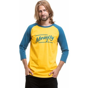 Meatfly мъжка тениска Kennedy Raglan Super Teal / Sunny Meatfly | Zhalt | МЪЖЕ | S