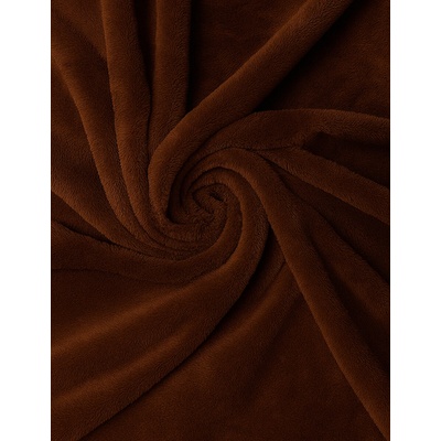 2P servis Mikroplyš prostěradlo hnědé mikroplyš 100% polyester 90x200x30
