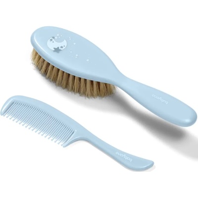 BabyOno Take Care Hairbrush and Comb III комплект Blue(за деца от раждането им)