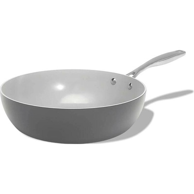 Elmich Nepřilnavá keramická Wok pánev Vital 26 cm tmavě šedá – Hledejceny.cz
