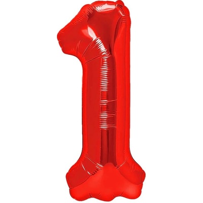 Party Pal Foliové balónky červené č. 0- 9 40cm Číslo: 1