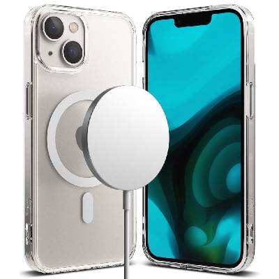 Хибриден кейс с висока степен на защита с MagSafe за iPhone 14 Plus (прозрачен-мат) - Ringke Fusion Magnetic Case (FMGM637E52)