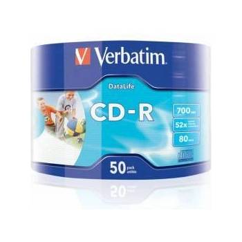 Verbatim CD-R DataLifePlus 700MB (PRINTABLE) - 50 бр