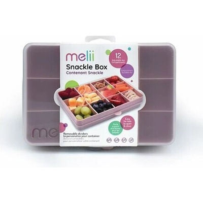 Melii Snackle Box Krabička na občerstvenie 1368 ml ružová