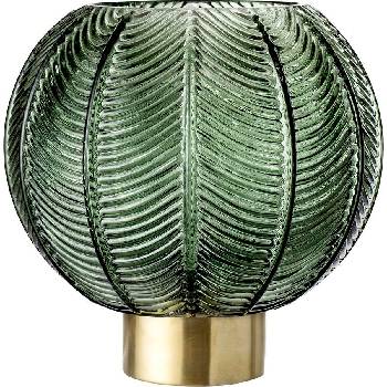 Bloomingville Ваза Bloomingville топка със златиста основа 20 см зелена (30704816)