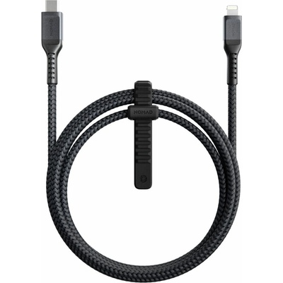 Nomad Кабел Nomad Kevlar USB-C to Lightning Cable (NM01912000), от USB C(м) към Lightning(м), 1.5m, 18W, черен (NM01912000 (473958))