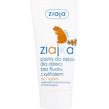 Ziaja Ziajka Xylitol Toothpaste Fluoride Free паста за зъби с ксилитол за най-малките деца 50 ml