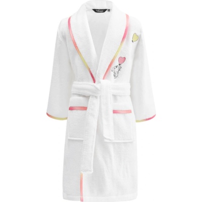 Soft Cotton Dětský župan RAINBOW GIRL v dárkovém balení Bílá