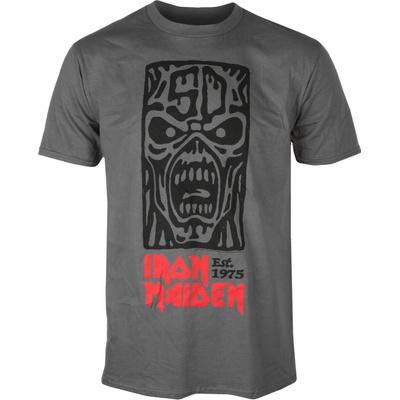 Metal Low Frequency Iron Maiden Stamp Logo čierne