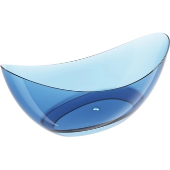 Mexen Vea деним свободностояща вана прозрачна 180 x 80 cm, хромиран дренаж - 58091808007 (58091808007)