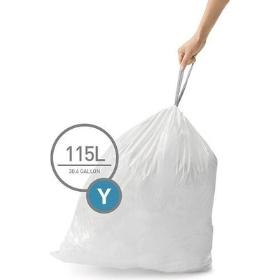 Simplehuman Sáčky 115 L typ Y zatahovací 200ks v balení 45µm