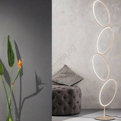 Ondaluce - Димируема LED подова лампа RICE LED/38W/230V златна (OND0078)