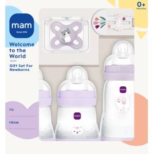 MAM Welcome to the World 0m+ подаръчен комплект за бебета Purple