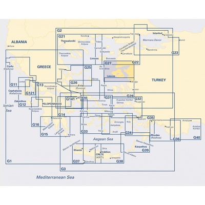 Námořní mapa Imray G27 Nísos Lésvos & the Coast of Turkey IMG27