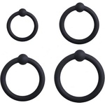 Beast Rings Комплект еластични пенис рингове "beast mist black" 4 бр