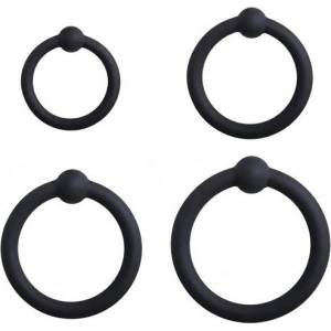 Beast Rings Комплект еластични пенис рингове "beast mist black" 4 бр