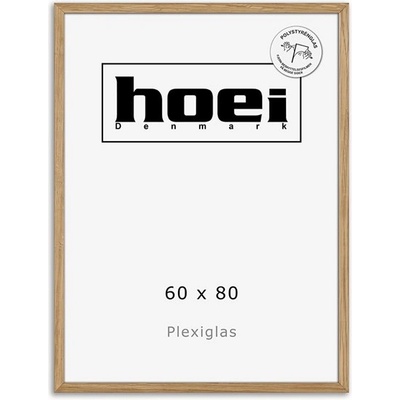 hoei Mасивна рамка от дъб за снимки и плакати 60 x 80 PLEXI см (803009060080)