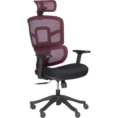 Ергономичен стол Carmen 7582 - червен-черен (3520406_1)