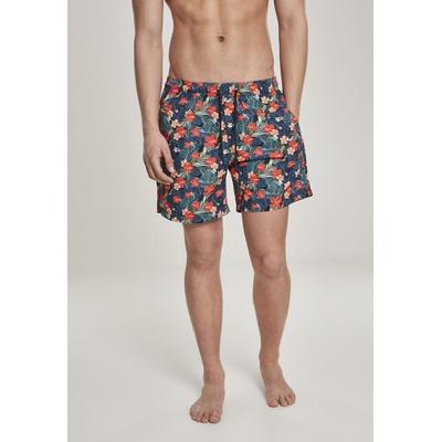 Urban Classics Pattern?Swim Shorts blk/tropical