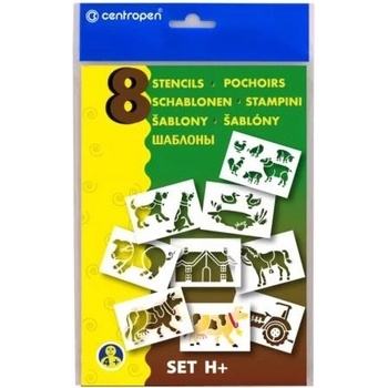 Centropen Šablony A5 Farma 8 ks