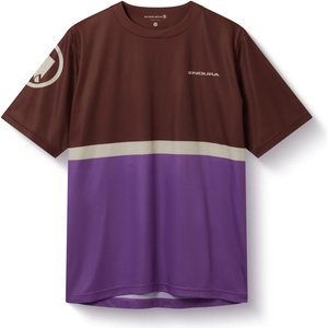 Endura Фланелка с къс ръкав за колоездене Endura Singletrack Core T-Shirt II Cycling jersey - End Mahogany (056-2673-0713)