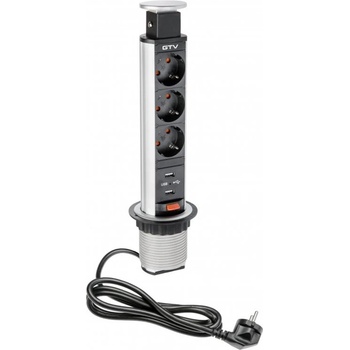 GTV 3 Plug + 2 USB Switch (AE-BPW3S60U-80)