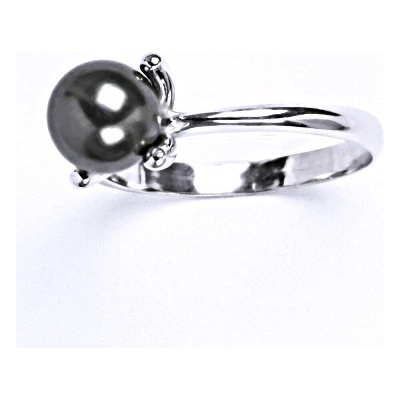 Čištín Stříbrný se Swarovski perlou crystal dark T 1400