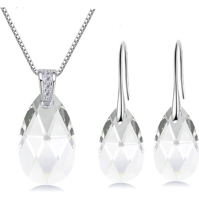 Glory set náhrdelník a náušnice Water drop Swarovski elements Crystal 532