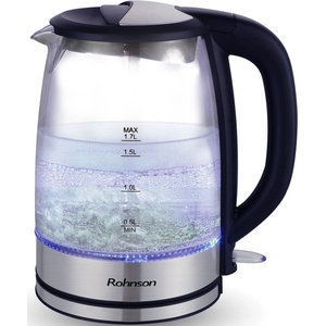 Rohnson Електрическа кана Rohnson - R-7640, 2200W, 1.7 l, сребриста (R-7640) Електрически кани