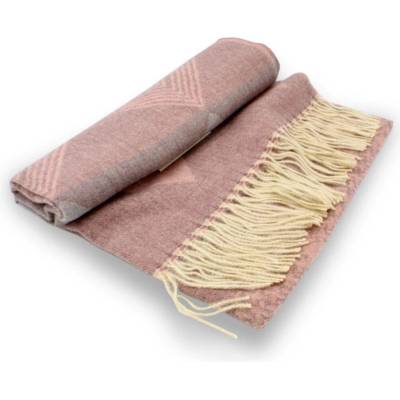 Krumlovanka šál Cashmere Sensation vzorovaný starorůžový extra jemný P-72645-VIEUX ROSE