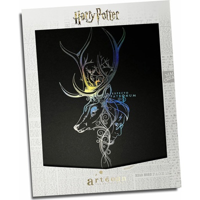 Artéonn Plakát černý Expecto Patronum, Harry Potter